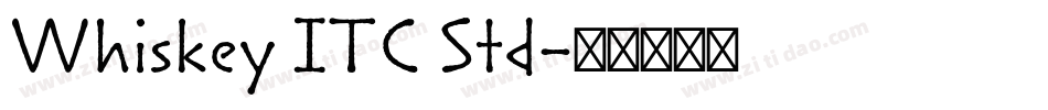 Whiskey ITC Std字体转换